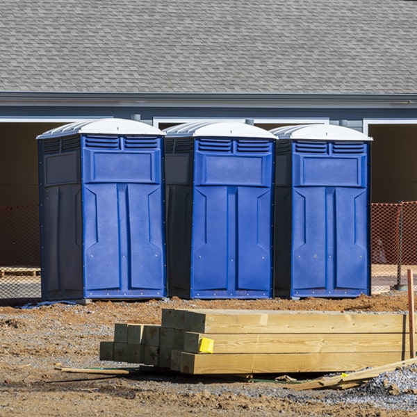 how can i report damages or issues with the portable restrooms during my rental period in Greenville